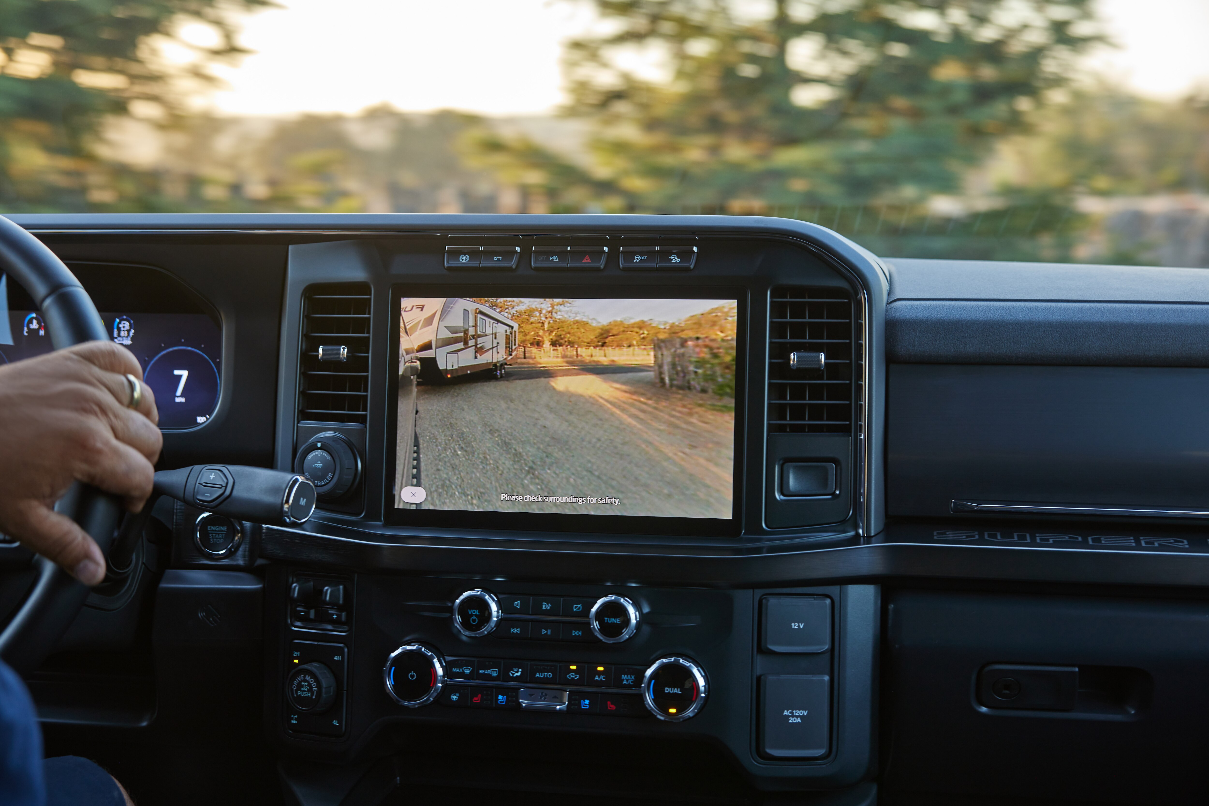 Preproduction model shown with available features. Available early 2023.